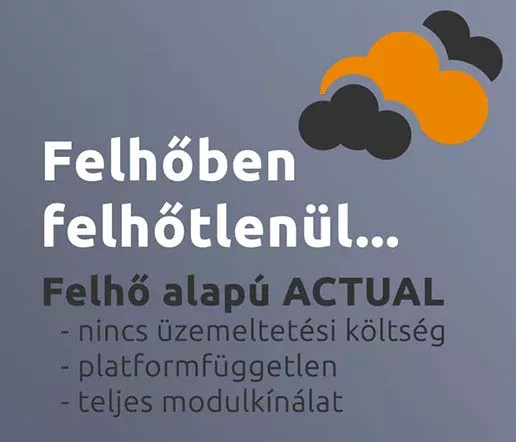 Felhőtlenül felhőben... - ACTUAL Felhő szolgáltatás